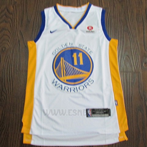 Camiseta Golden State Warriors Klay Thompson #11 2017-18 Blanco